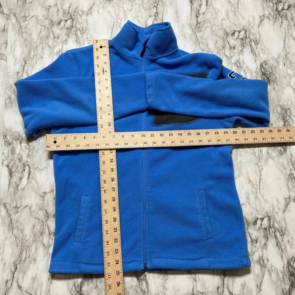 Colosseum Athletics NC University YOUTH Sweater Sz L 16-18 Blue Full Zip‎ Fleece